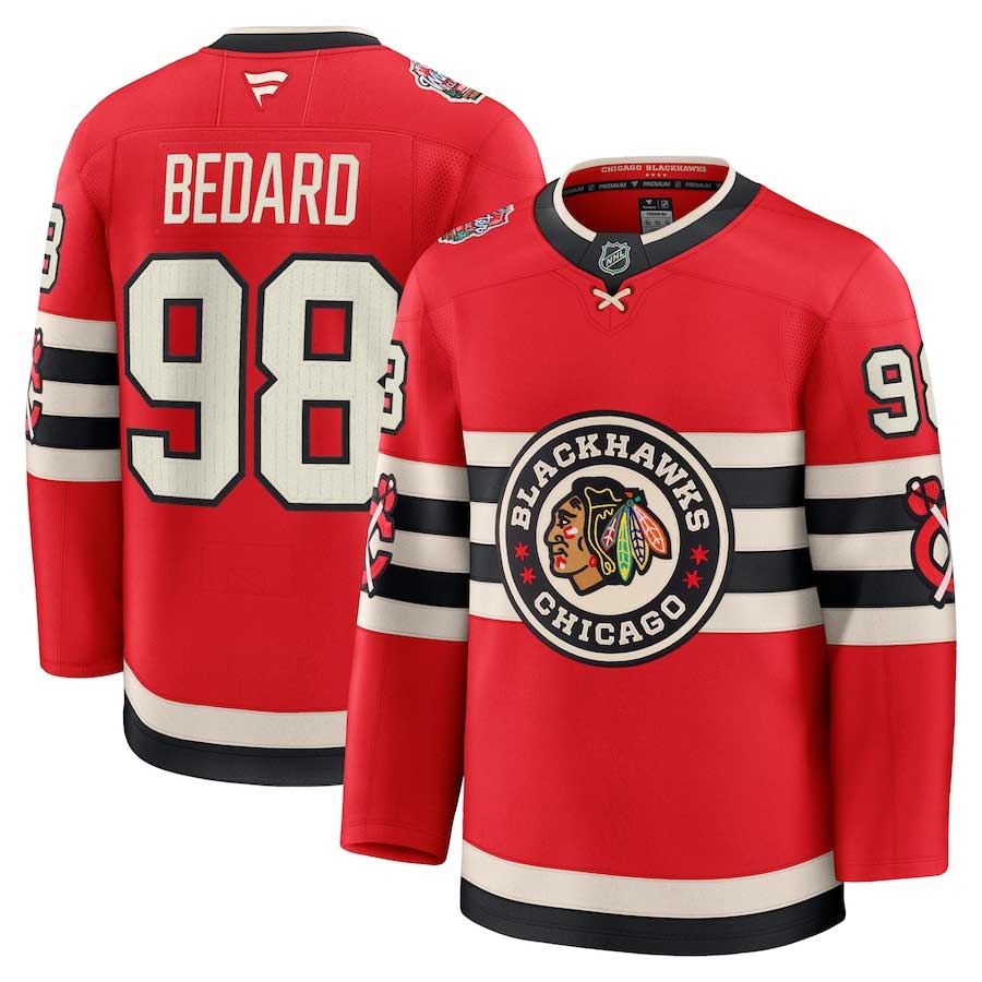 Chicago Blackhawks 2025 Connor Bedard Winter Classic Premium Jersey