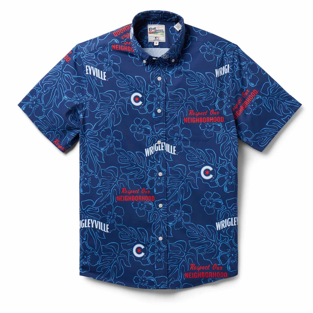 Men's Reyn Spooner Royal Chicago Cubs Aloha Button-Down Shirt