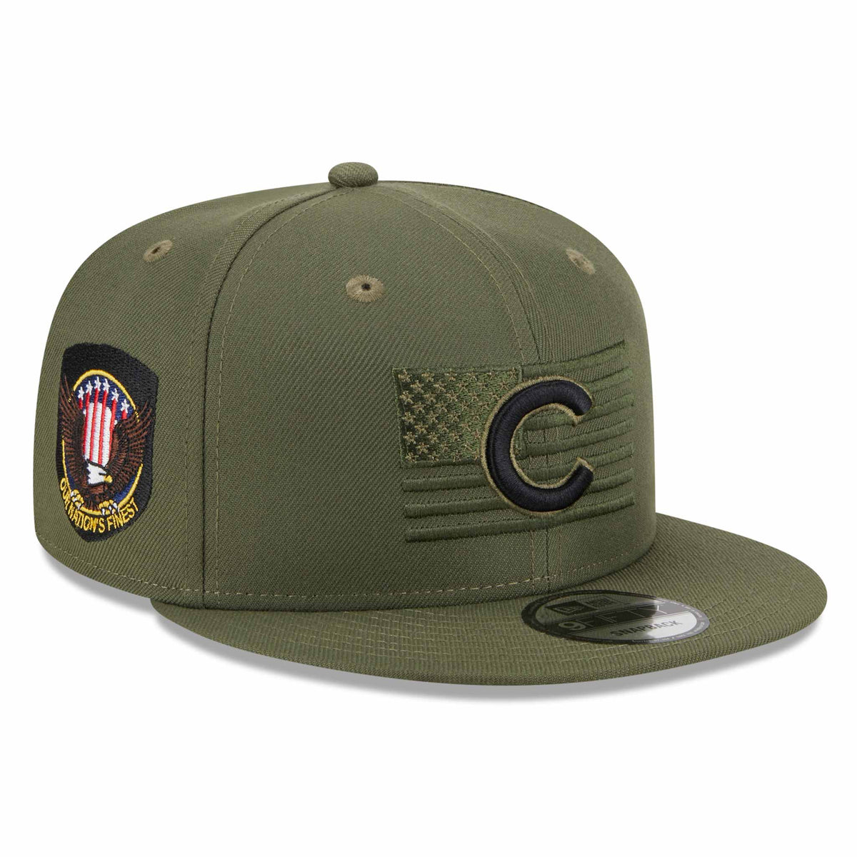 Chicago Cubs 9FIFTY New Era 2022 Armed Forces Day Camo Snapback Hat