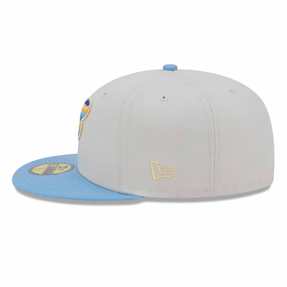 Chicago Cubs New Era Beach Front 59FIFTY Fitted Hat - Natural