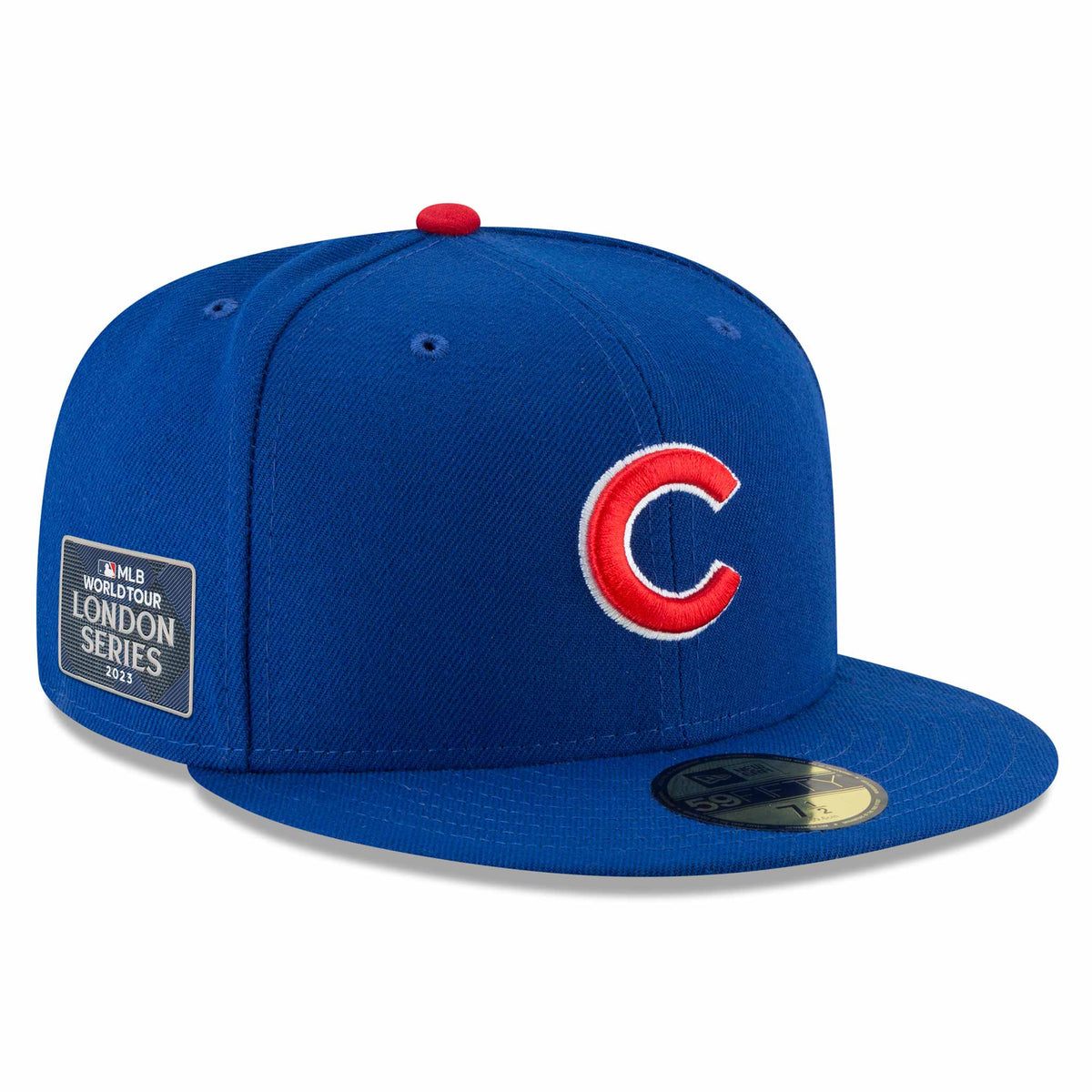 Chicago Cubs London Series Home Authentic 5950 Cap 7 3/8 = 23 1/8 in = 58.7 cm