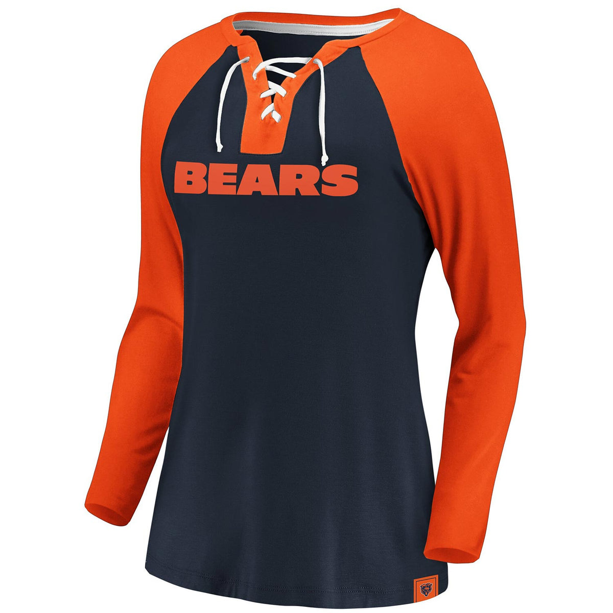 '47 Chicago Bears Ladies Legacy Frankie Raglan 3/4-Sleeve T-Shirt Large