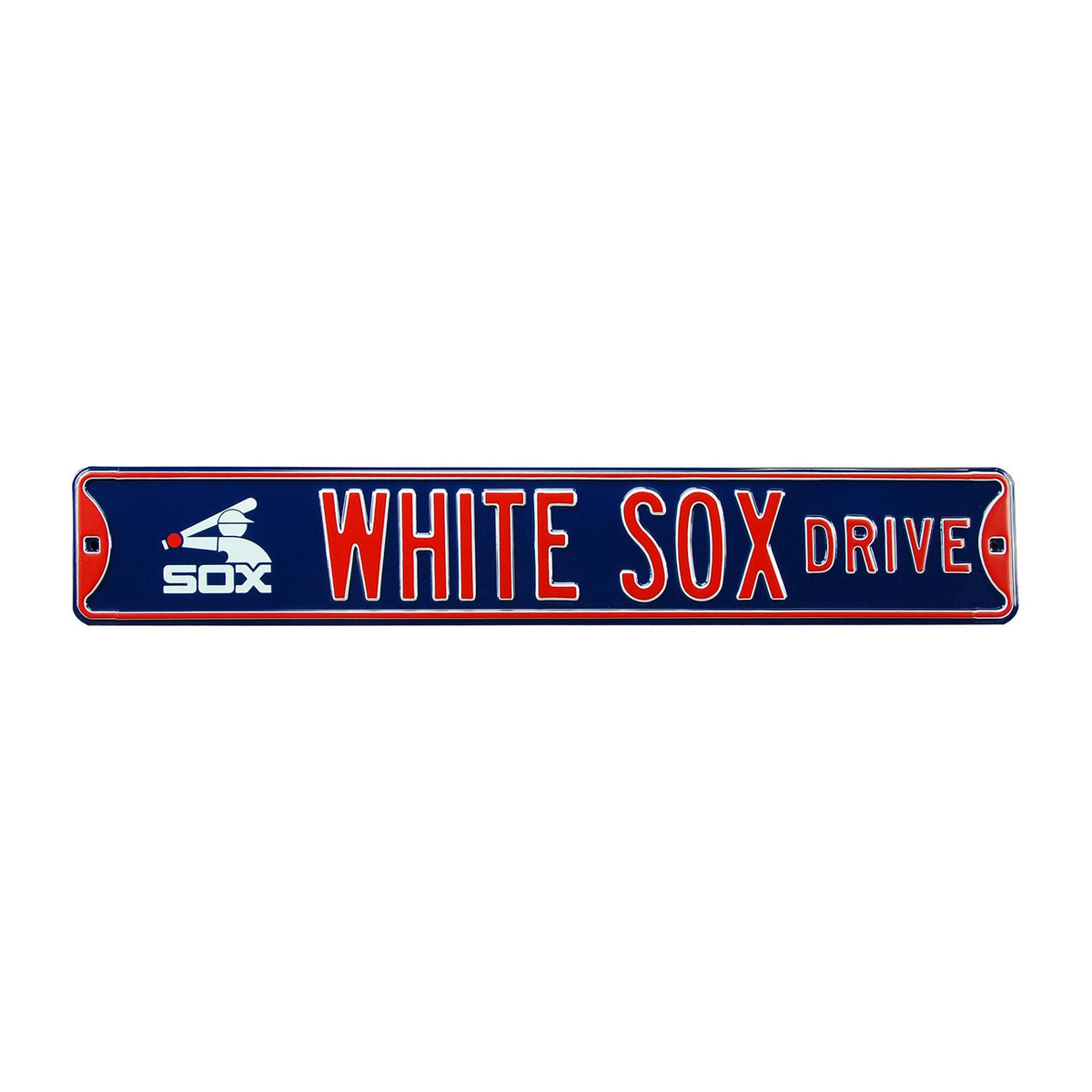 Authentic Street Signs 94414 24 in White Sox Primary Steel Logo