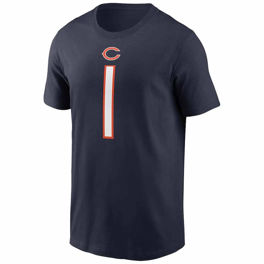 Nike Chicago Bears Justin Fields Mens White Replica Game Jersey