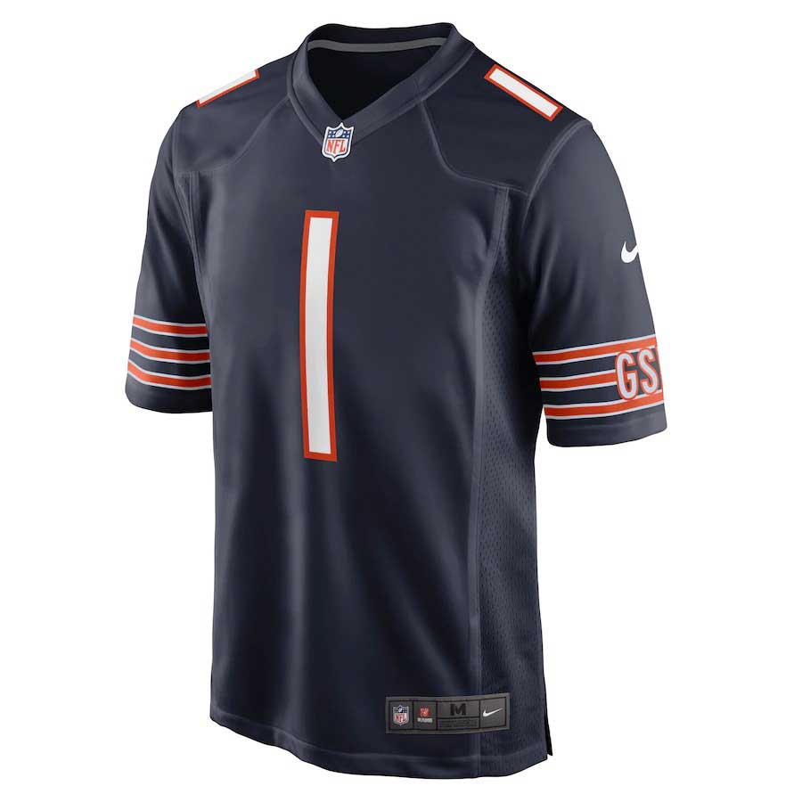 NFL Chicago Bears Mitch Trubisky 10 Nike Blue Jersey Youth S 8