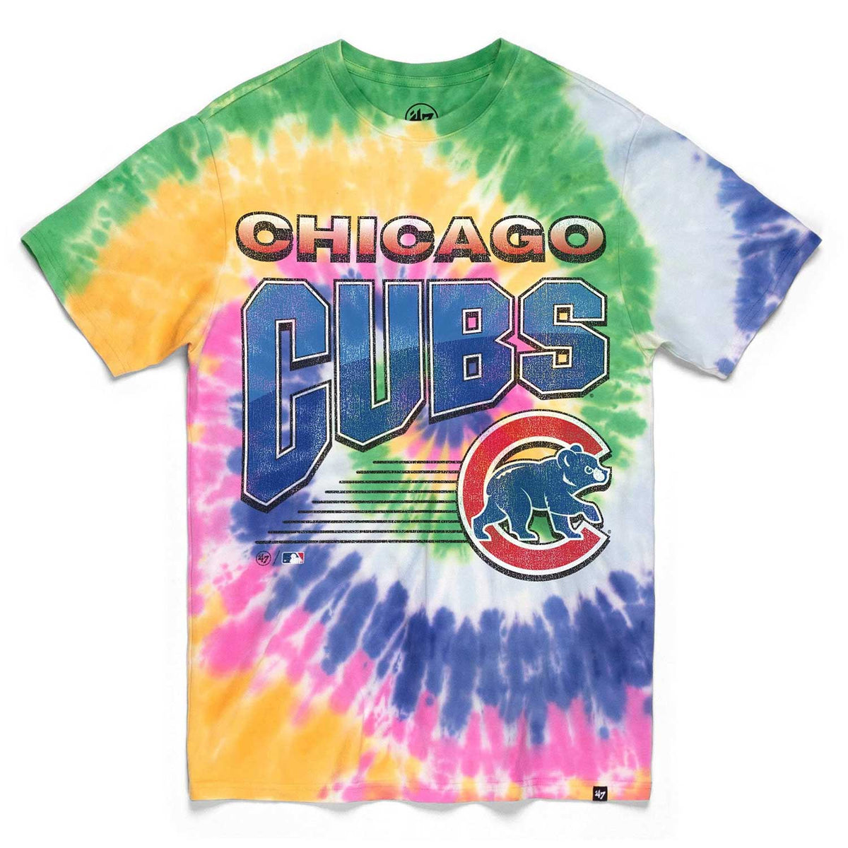 Chicago Cubs V Tie-Dye T-Shirt