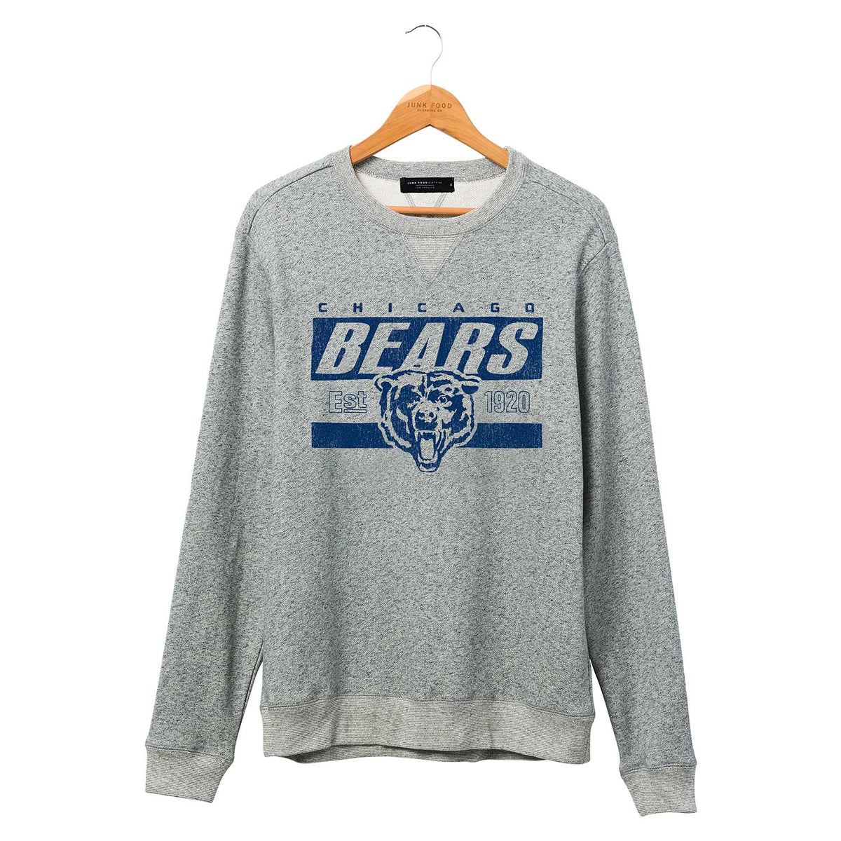 Vintage Chicago Bears Crew Neck Sweatshirt Gray Youth Size 10/12 Pullover  18x23