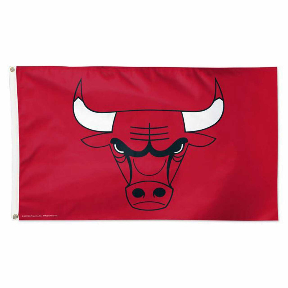 Chicago Bulls Landscape Red Flag / Banner 5 X 3 Ft (150 x 90 cm)