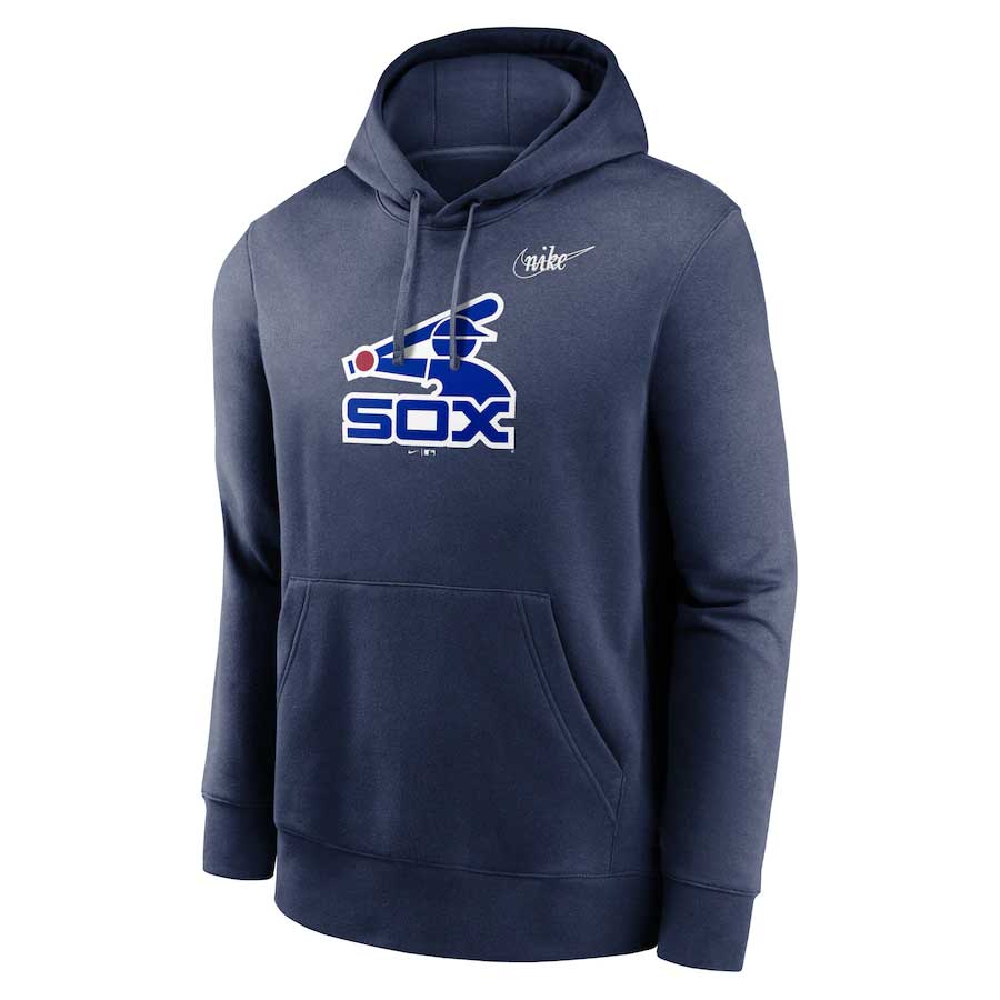 MLB Team Apparel Youth Chicago White Sox Navy Cooperstown Pullover Hoodie