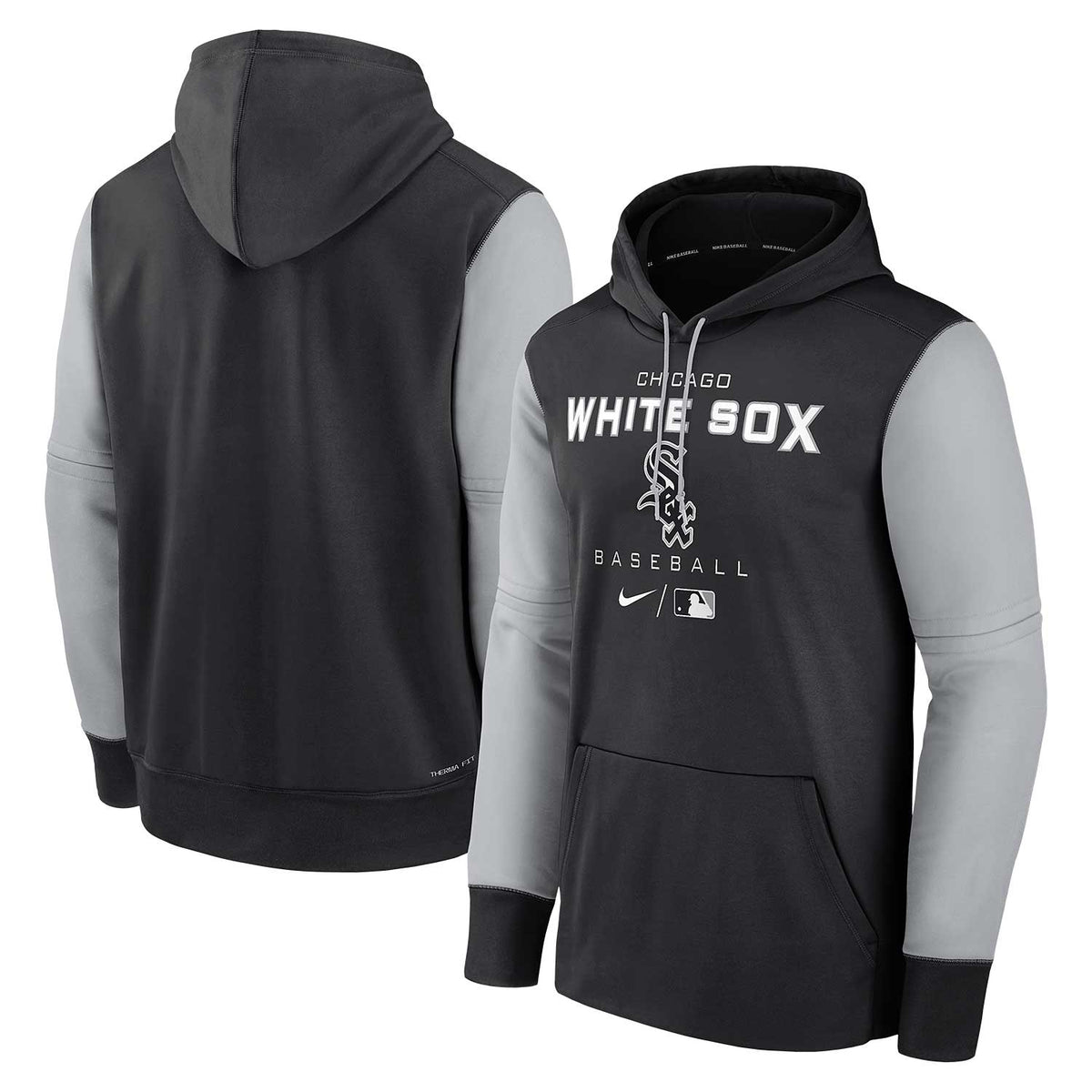 Nike Chicago White Sox City Connect Therma Hoodie Grey - ANTHRACITE-BLACK
