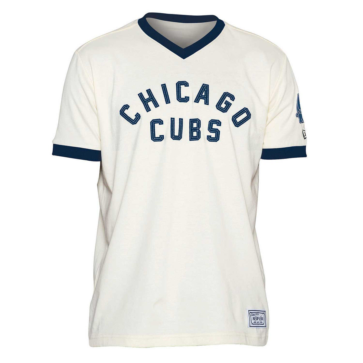 Chicago Cubs 1914 Cream Ringer V-Neck T-Shirt – Wrigleyville Sports