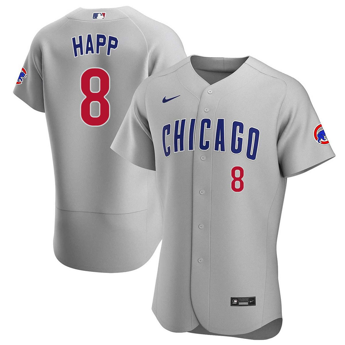Nike Chicago Cubs IAN HAPP Baseball Jersey WHITE P/S –
