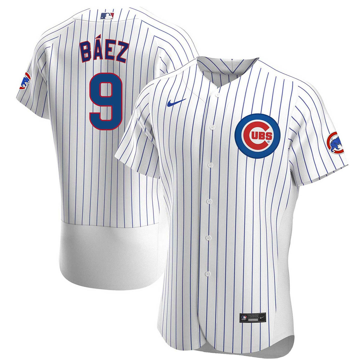 Men's Chicago Cubs Javier Baez Nike Navy City Connect Authentic