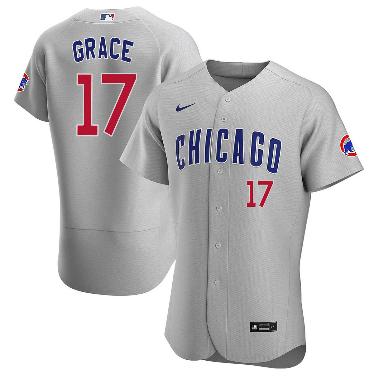 Chicago Cubs Mark Grace Nike Road Authentic Jersey 60 = 4X/5X-Large