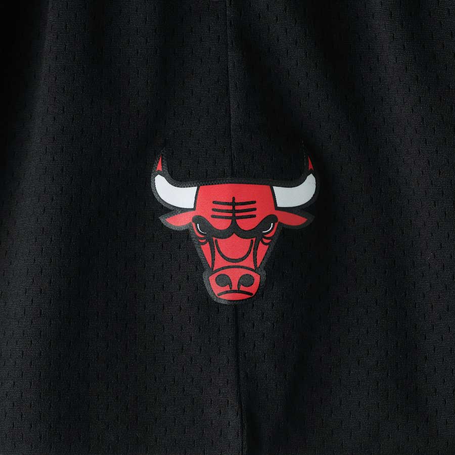 Men's Mitchell & Ness Black Chicago Bulls Hardwood Classics Primary Logo  Swingman Shorts