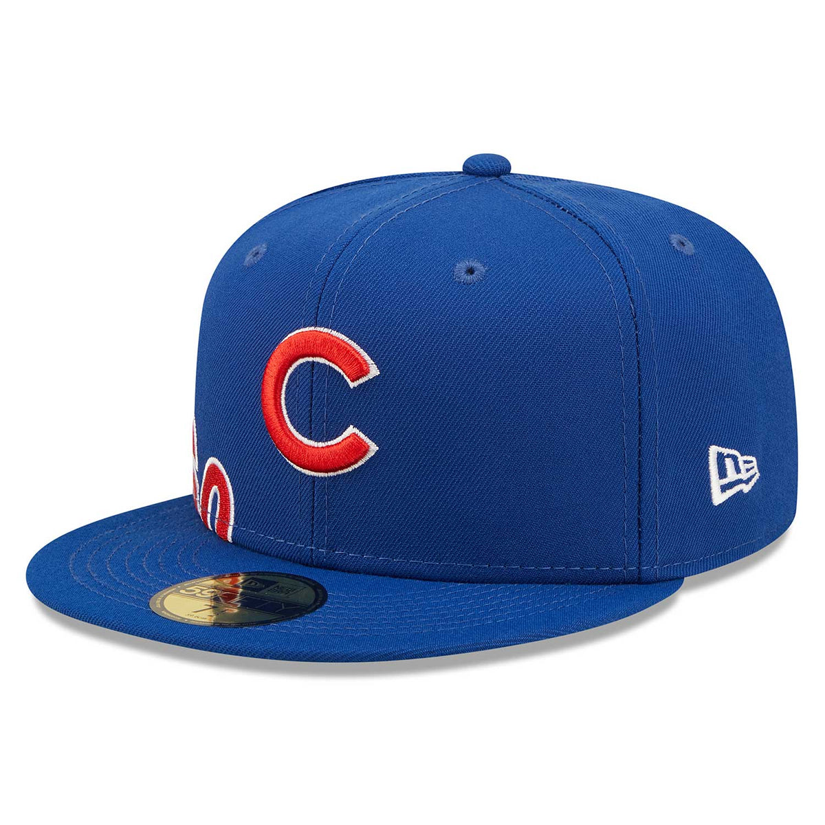 New Era Side Split 59FIFTY Chicago Cubs Fitted Hat 7-1/8