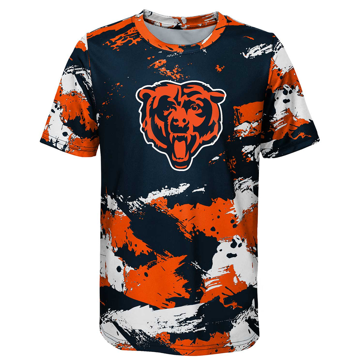 Chicago Bears Youth Camo Dri-Tek Navy T-Shirt XL-18/20