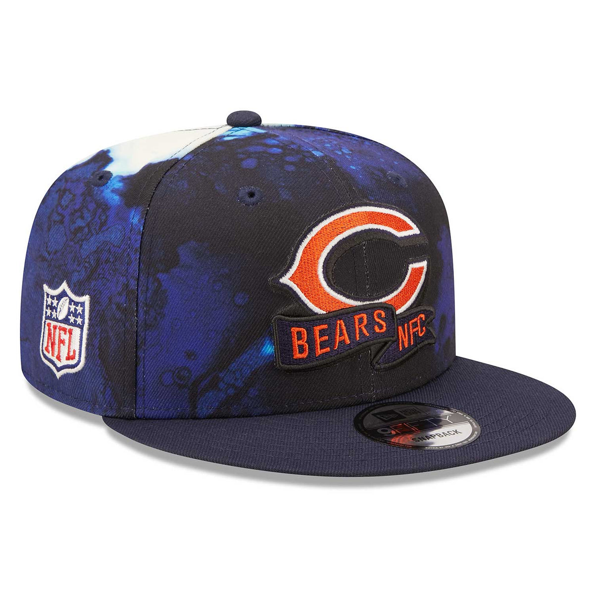 New Era Chicago Bears 9FIFTY Sideline Ink Dye Black/White Snapback Hat