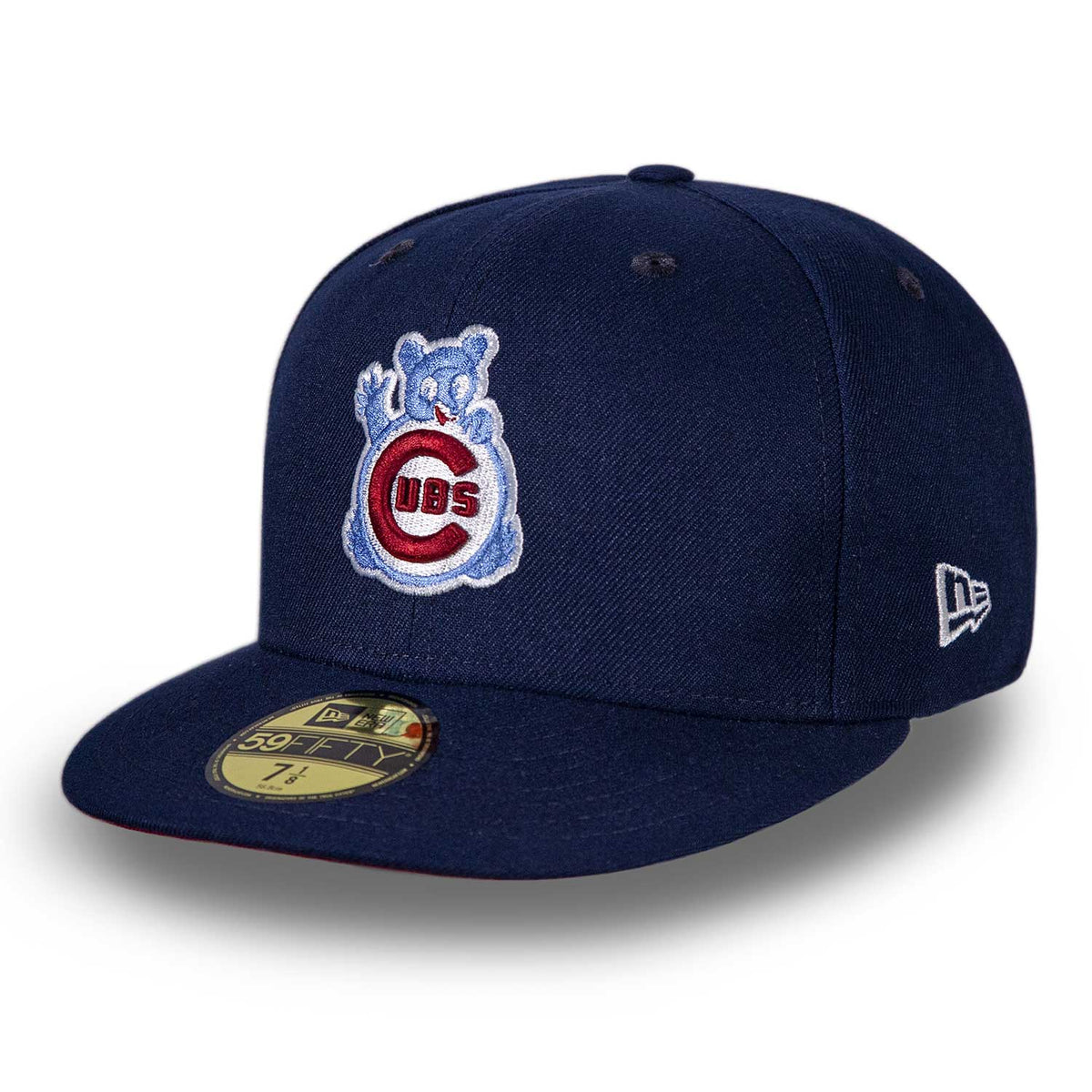 Chicago Cubs Grey Crawl Bear with Navy Flat Bill Fitted Hat by New Era # Chicago #Cubs #ChicagoCubs