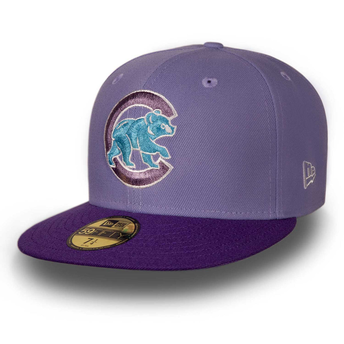 New Era Chicago Cubs Capsule Easter Collection Wrigley Field 59FIFTY Fitted Hat Green/Lavender