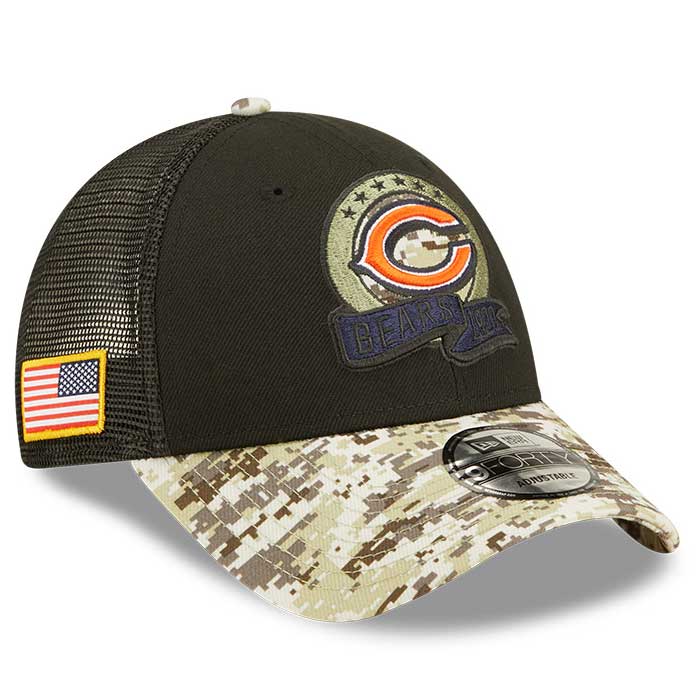 Chicago Bears Ladies Team Script 9FORTY Adjustable Trucker Cap