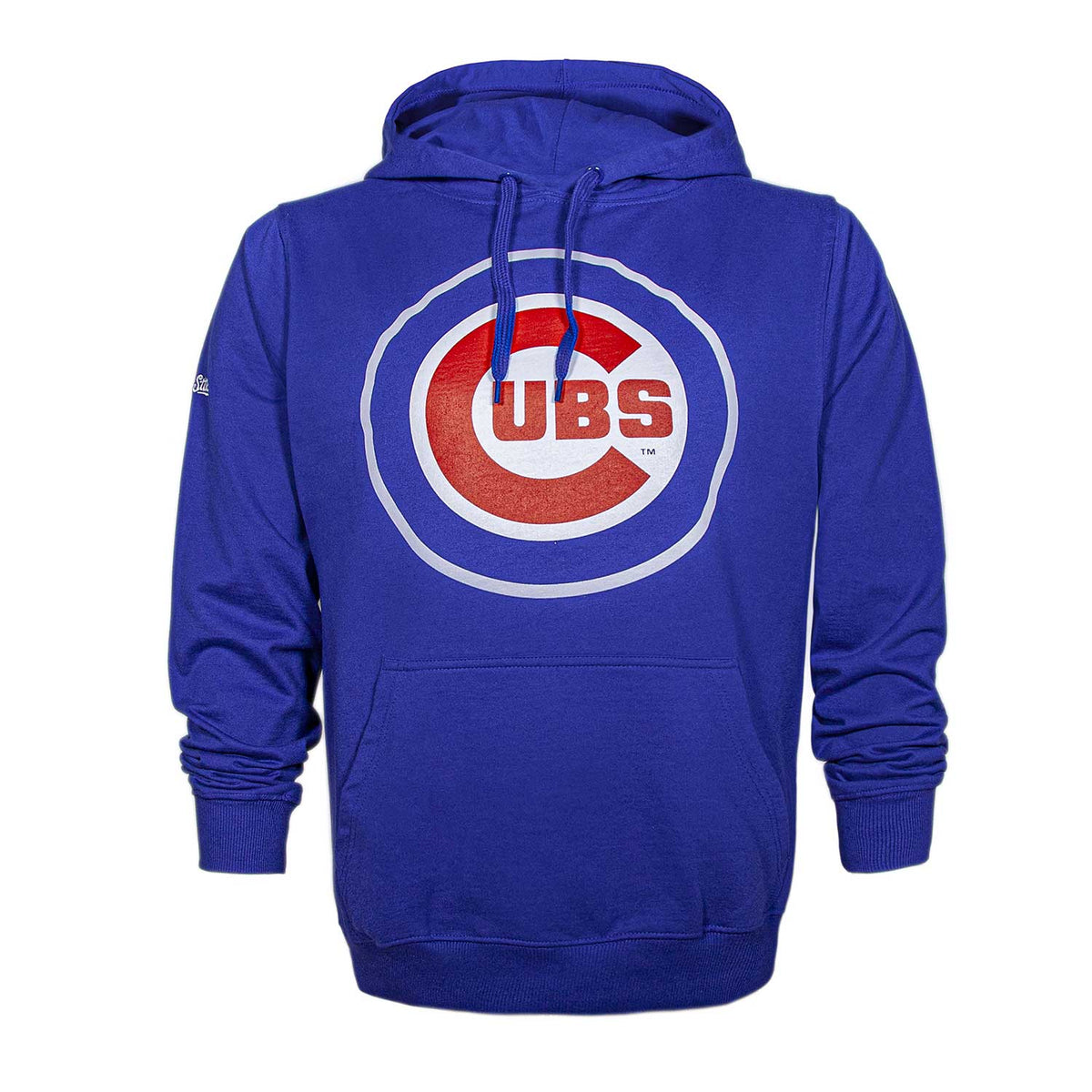 Men's Chicago Cubs Stitches Light Blue Team Logo Pullover Hoodie