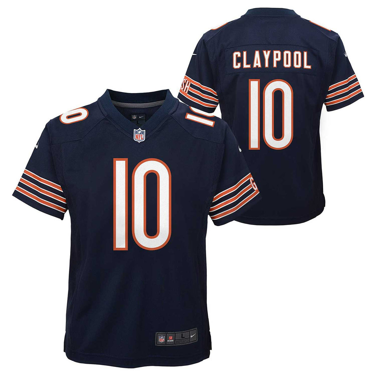 Women's Nike Chase Claypool White Chicago Bears Game Player Jersey Size: Small