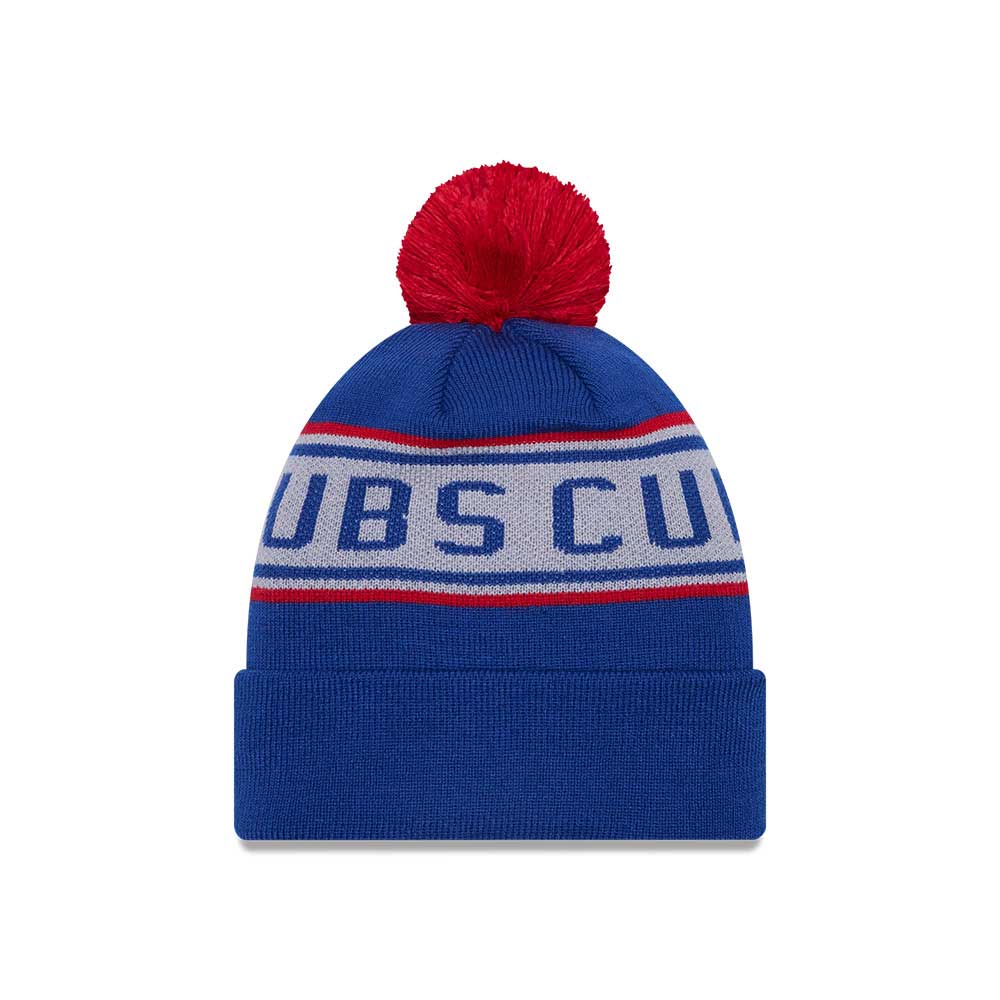 Chicago Cubs Bullseye Repeat Pom Knit Hat Wrigleyville Sports