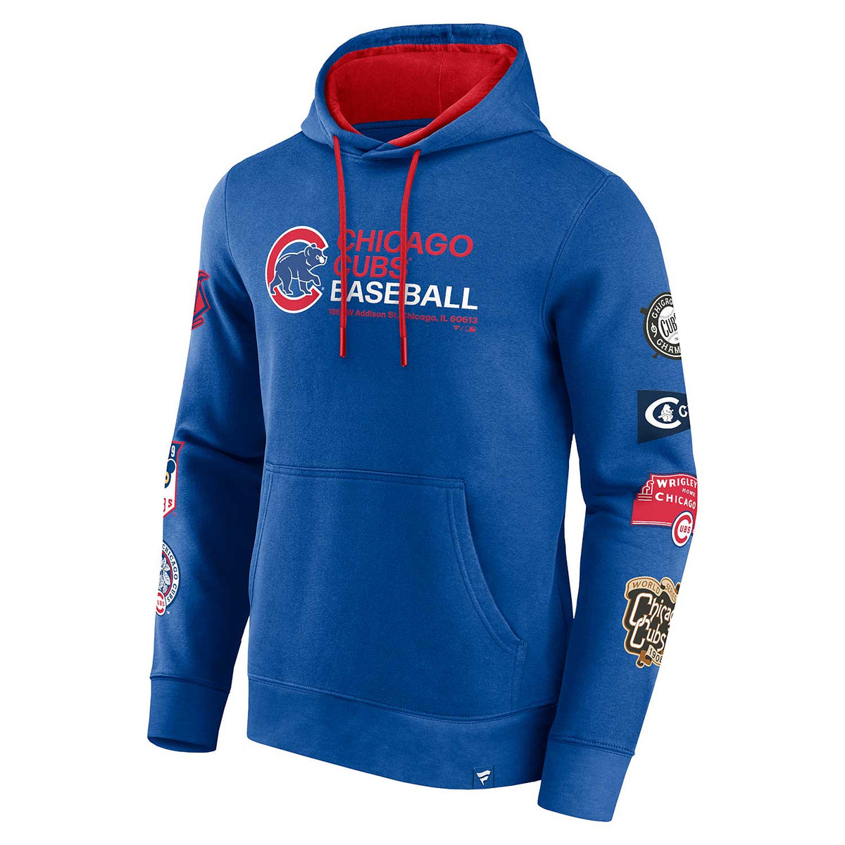 Antigua Chicago Cubs Precise 1969 Cooperstown Hooded Sweatshirt Small