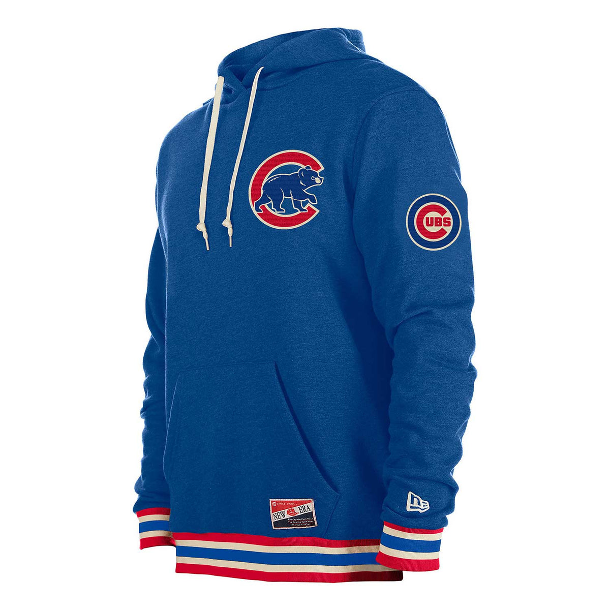 Men's Stitches Royal/Red Chicago Cubs Team Pullover Hoodie