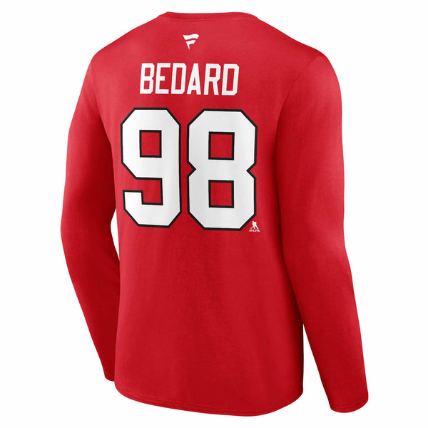 Chicago Blackhawks Connor Bedard Red Long Sleeve Player T-Shirt –  Wrigleyville Sports