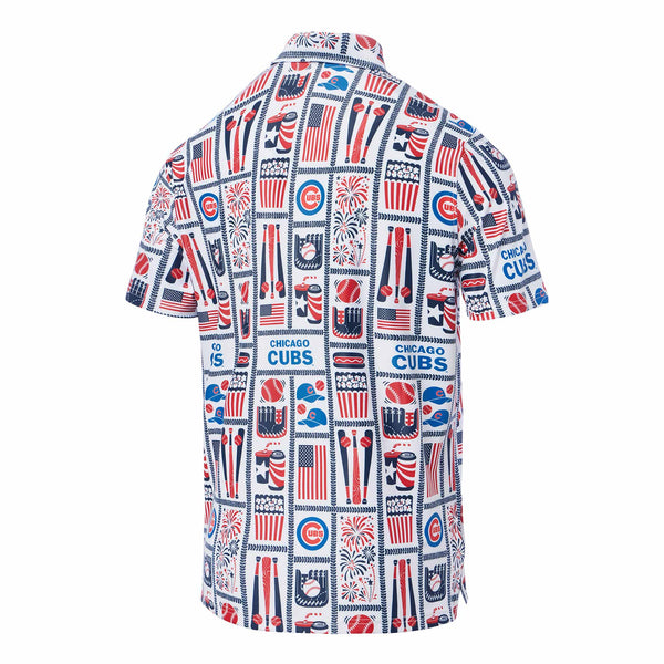 Chicago Cubs Reyn Spooner Americana Hawaiian Performance Polo