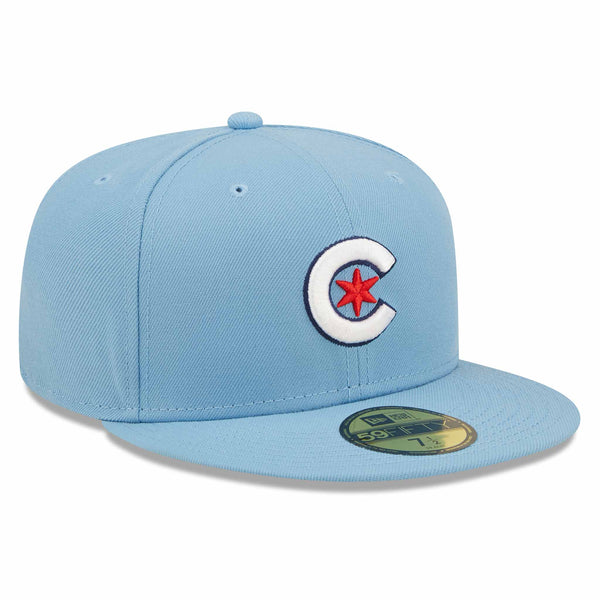 New Era Chicago Cubs Light Blue Silver Edition 59Fifty Fitted Hat