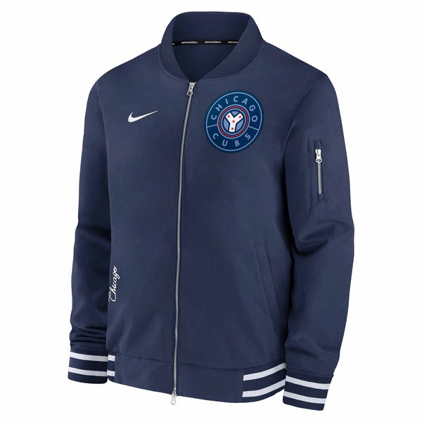 Chicago Cubs 2024 Nike Authentic Collection City Connect Bomber Jacket