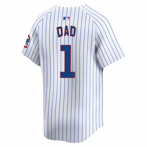 Chicago Cubs Customized Home Nike Vapor Limited Replica Jersey W/ Authentic Lettering