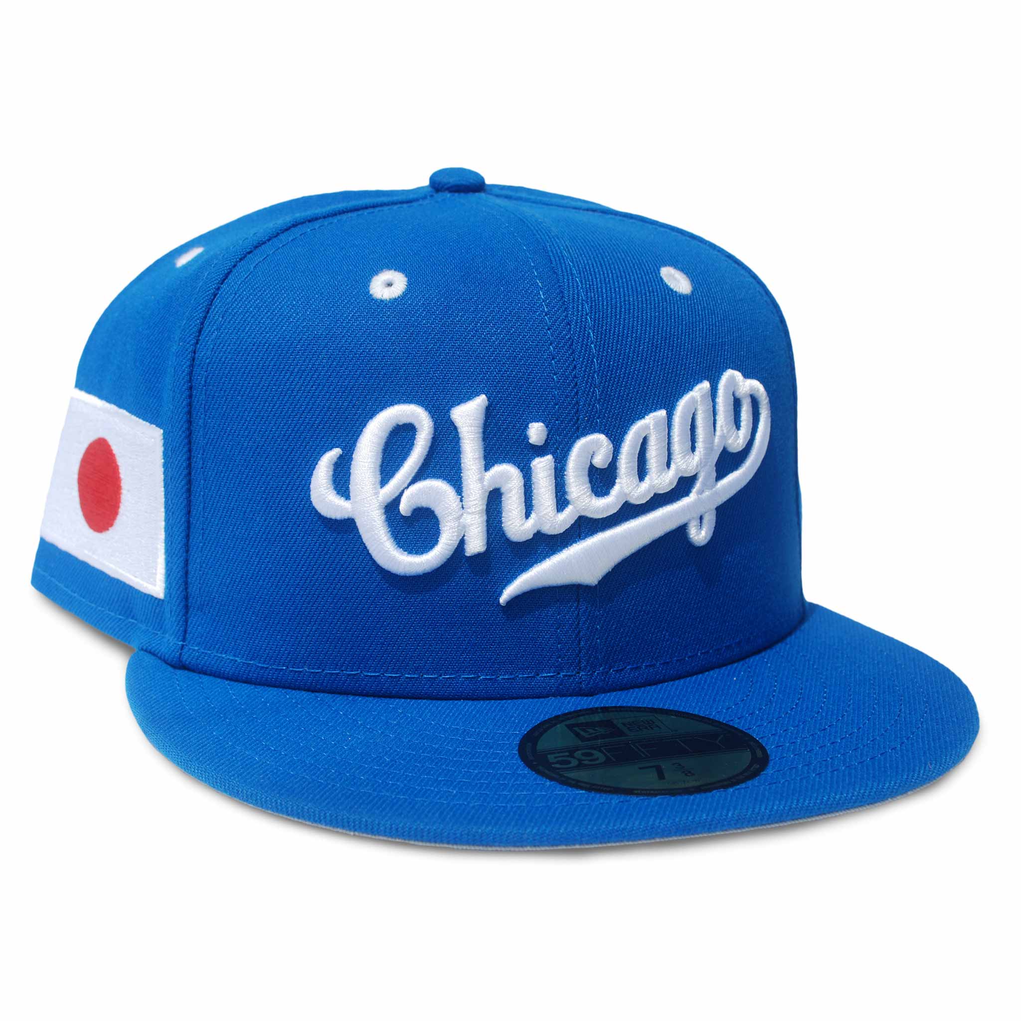 Chicago Cubs Sho-Cago Script Japanese Flag 59FIFTY Fitted Cap ...