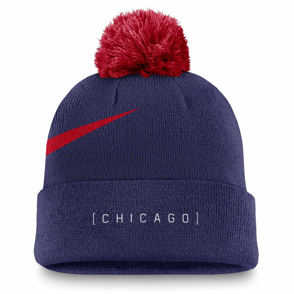 Chicago Cubs Nike Peak Pom Knit