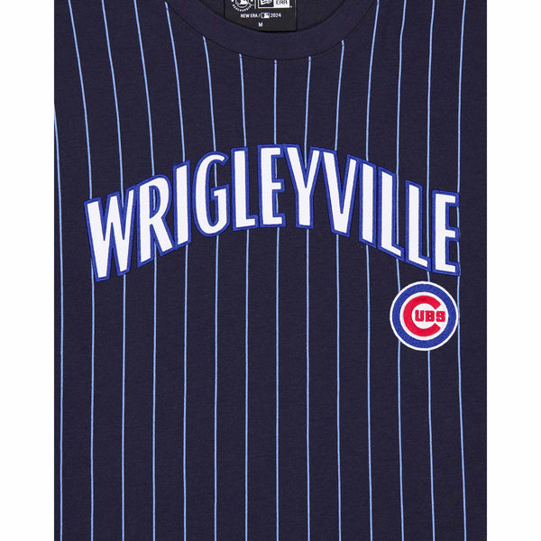 Chicago Cubs Two Sided City Connect Pinstripe T Shirt
