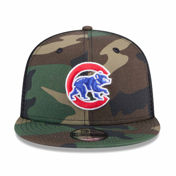 Chicago Cubs Youth 950 Walking Bear Camo Trucker Cap