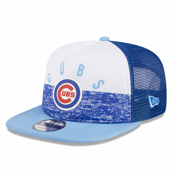 Chicago Cubs 9FIFTY Game Day Bullseye Fade Out Trucker Cap