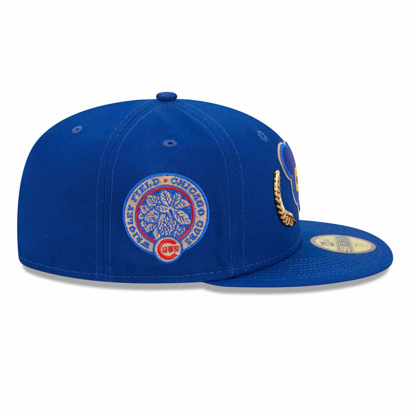 Chicago Cubs Gold Leaf 69 Bear 59FIFTY Fitted Cap