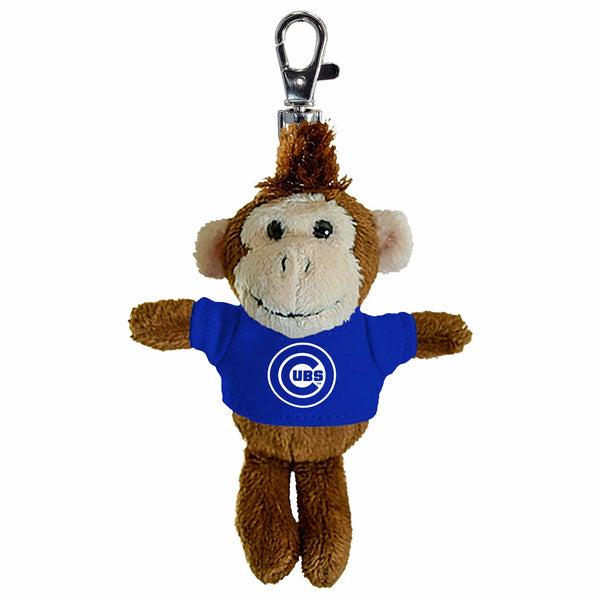 Chicago Cubs Stuffed Monkey Keychain