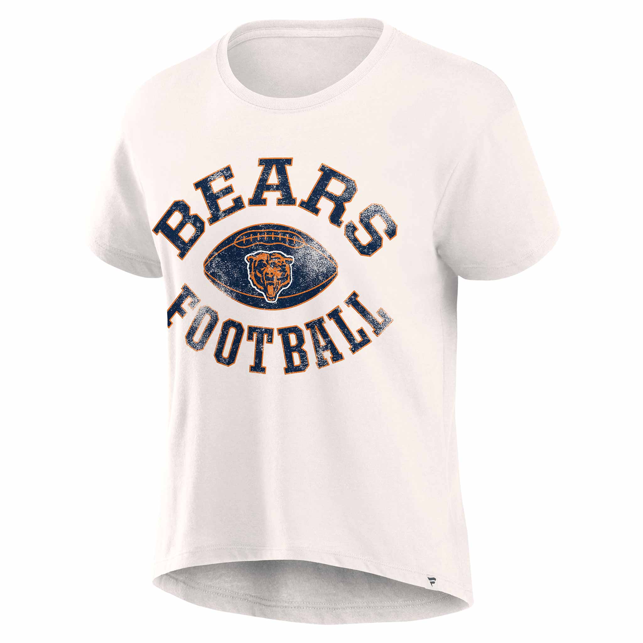 Women s Fanatics Cream Chicago Bears Football Home Fashion T Shirt Size XL Beige