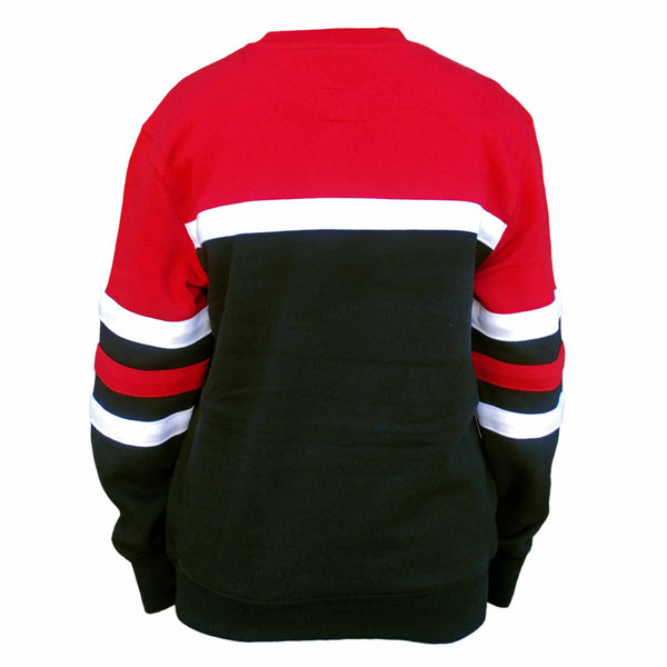 Chicago Blackhawks Mitchell & Ness Black Head Coach Crewneck Sweatshirt