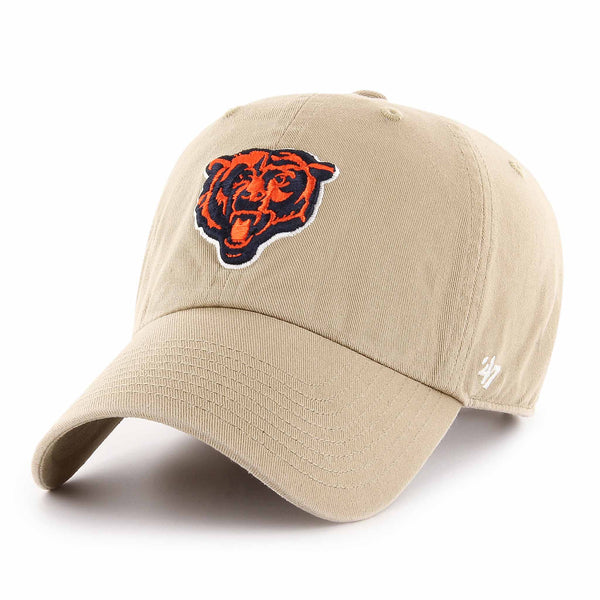 Chicago Bears 47 Brand Khaki Bear Face Clean Up Adjustable Cap