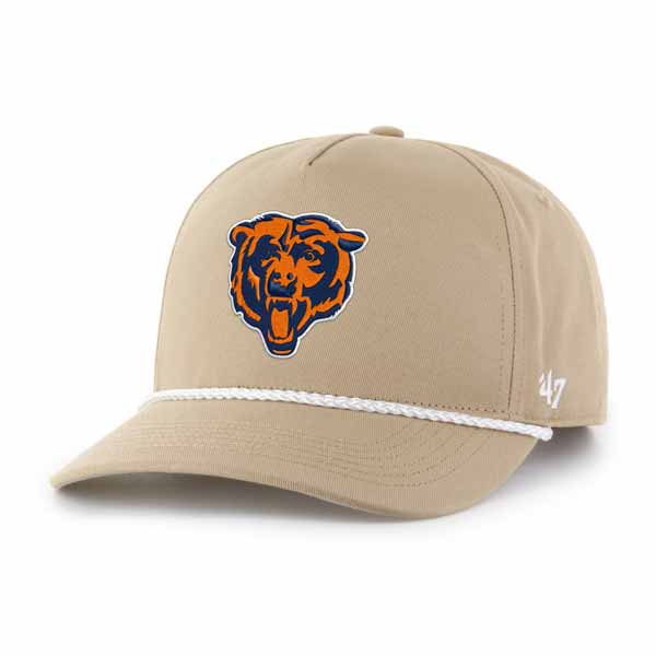 Chicago Bear 47 Brand Khaki Rope Hitch Adjustable Cap Wrigleyville Sports