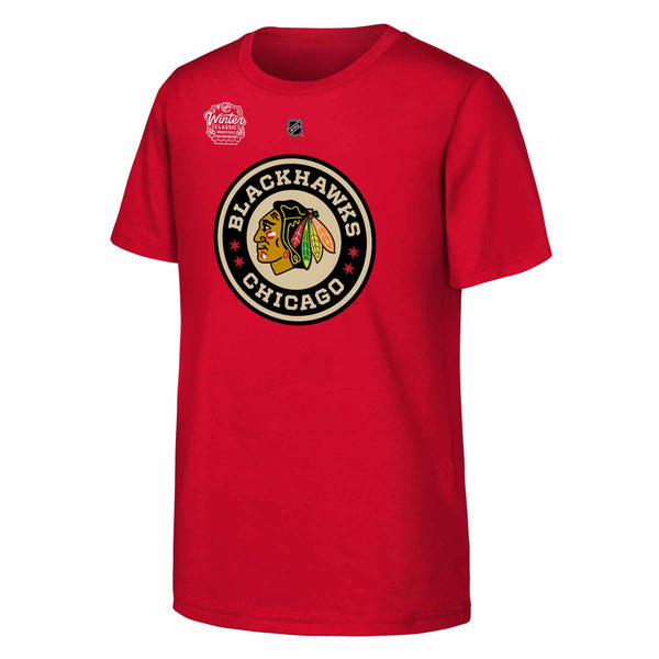 Chicago Blackhawks 2025 Winter Classic Connor Bedard Youth Name and Number T-Shirt