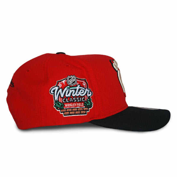 Chicago Blackhawks Mitchell & Ness 2024 Winter Classic 2T Pro Snapback Adjustable Cap