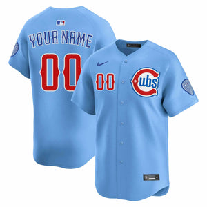 Chicago Cubs Customized Blues Alternate Nike Vapor Limited Replica Jersey