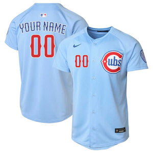 Chicago Cubs Customized Blues Alternate Youth Nike Vapor Limited Replica Jersey